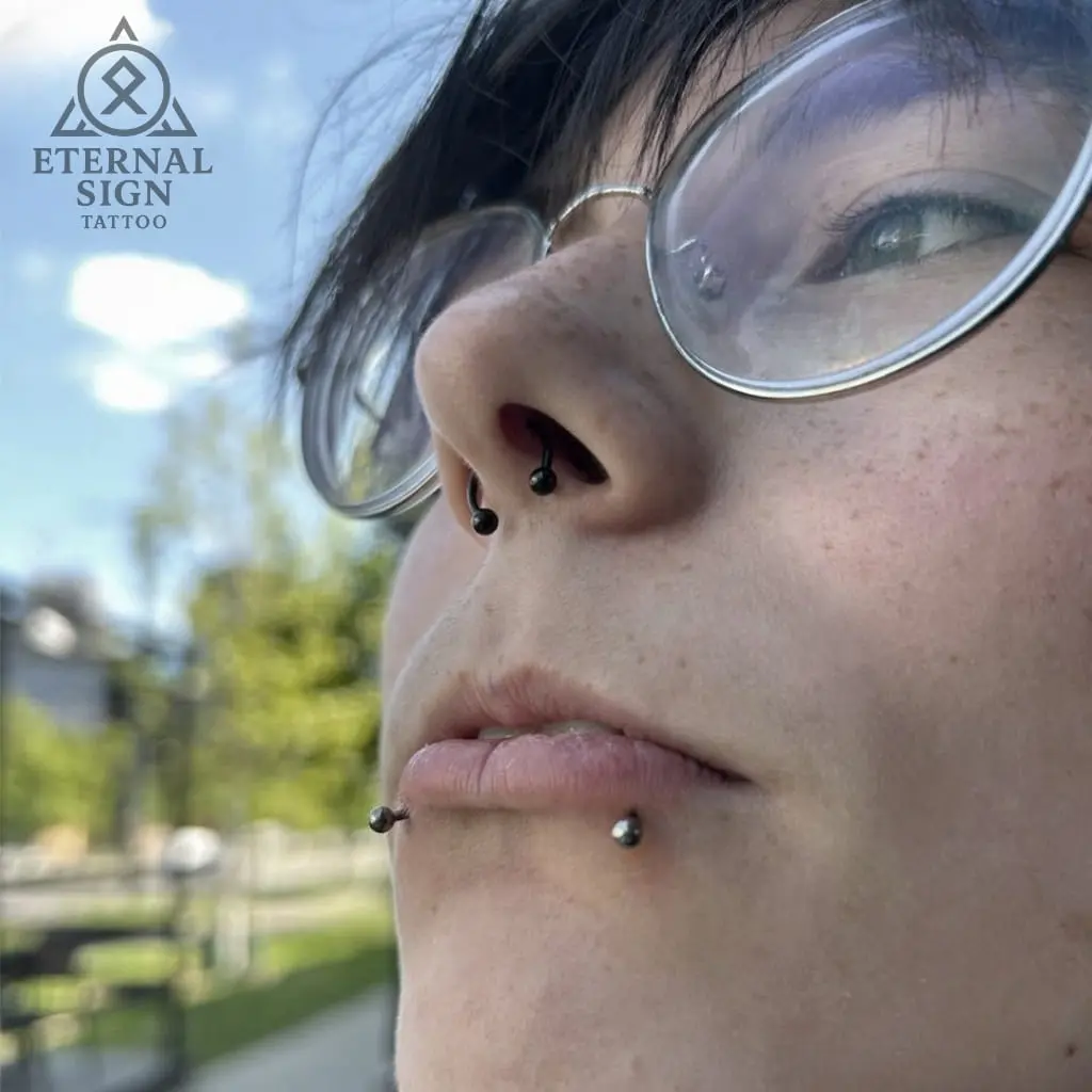 Septum og labret piercing i Sarpsborg og Fredrikstad